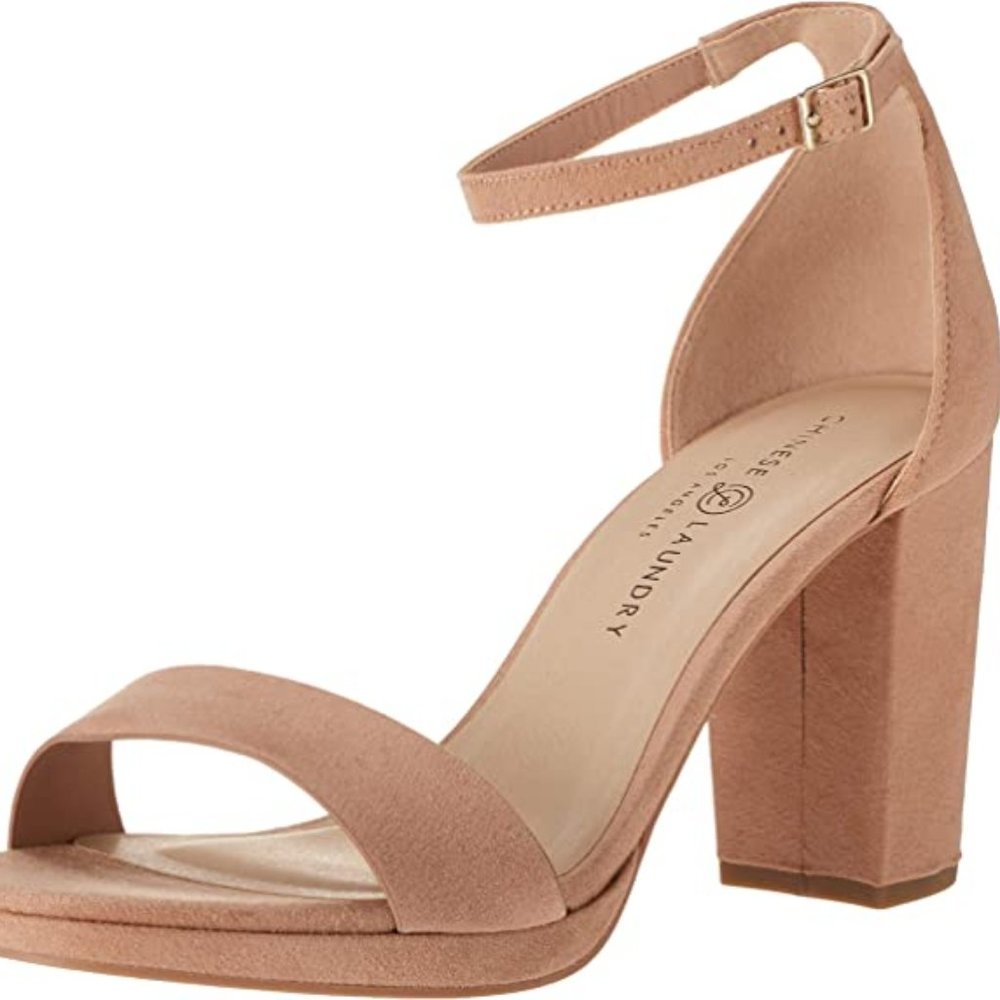 New Chinese Laundry Women's Teri Sandal Shoes Dark Tan Size 10